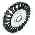 125mm X 22MM Arbor hole Knotted Wire Twisted Wheel Brush For Angle Grinder